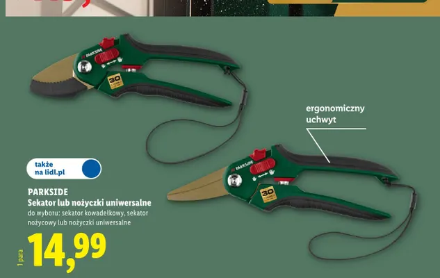 Sekator kowadełkowy Parkside promocja w Lidl