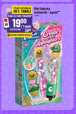 Mini fabryka markerów ogród Clementoni promocja w POLOmarket