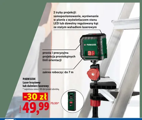 Laser krzyżowy Parkside promocja w Lidl