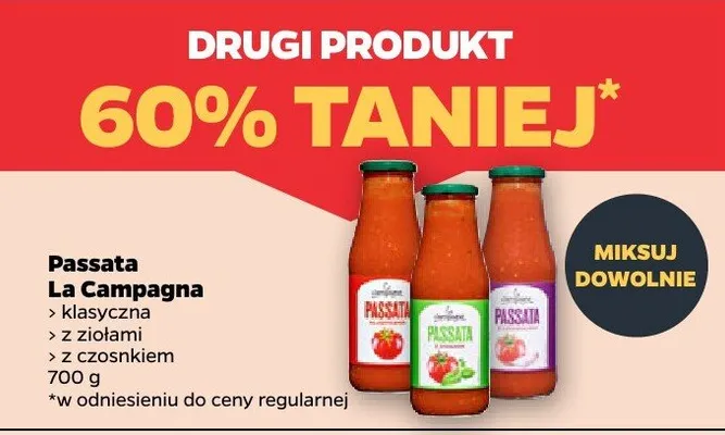 Passata klasyczna z czosnkiem promocja w Netto