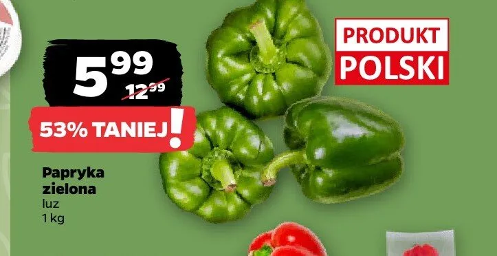 Papryka zielona Z Zieleniaka promocja w Netto