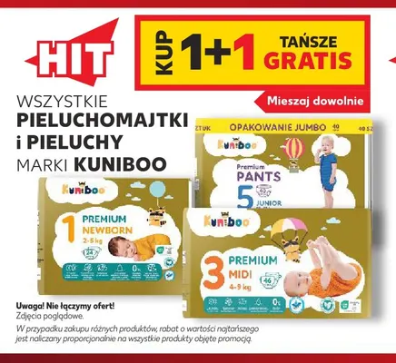 Pieluchy Kuniboo Premium Midi 3 promocja w Kaufland
