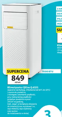 Klimatyzator Qilive Q.6151 7000 BTU promocja w Auchan