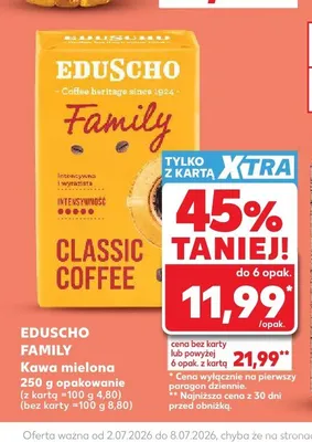 Kawa mielona Eduscho Family promocja w Kaufland