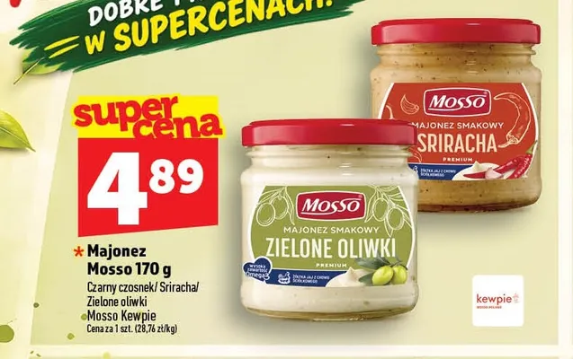 Majonez Mosso Kewpie promocja w TOPAZ