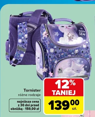 Tornister Cleo & Frank promocja w Carrefour