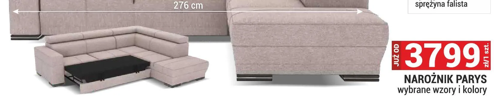 Narożnik Parys promocja w Merkury Market