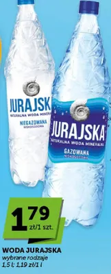 Woda jurajska gazowana 1,5l promocja w Euro Sklep