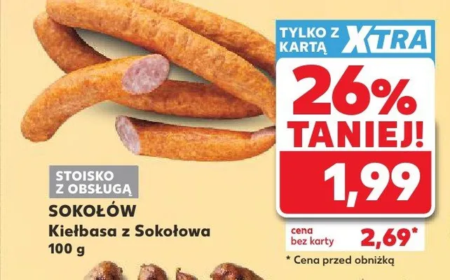 Kiełbasa z Sokołowa Sokołów promocja w Kaufland