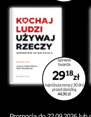Książka Kochaj ludzi używaj rzeczy oprawa twarda Galaktyka promocja w Empik