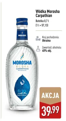 Wódka Morosha Carpathian promocja w Aldi