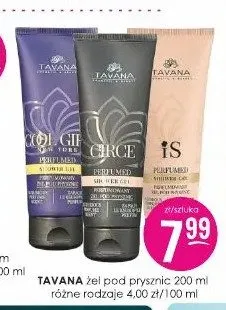 Żel pod prysznic Tavana promocja w Drogerie Jasmin