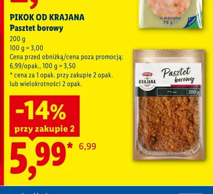 Pasztet borowy Pikok Od Krajana promocja w Lidl