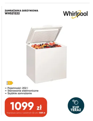 Zamrażarka skrzyniowa Whirlpool promocja w Max Elektro