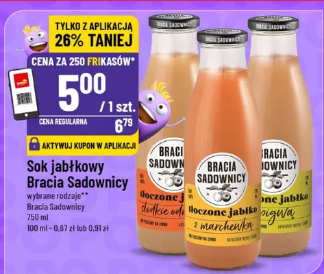 Sok jabłkowy promocja w POLOmarket