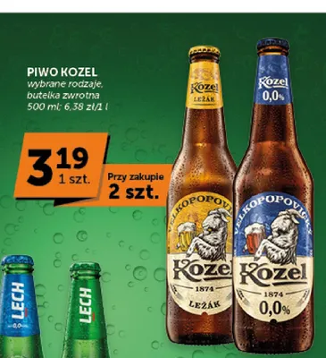 Piwo Kozel Ležák promocja w Euro Sklep