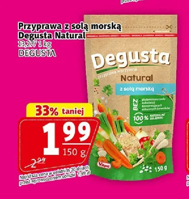 Przyprawa z solą morską Degusta Natural promocja w Prim Market