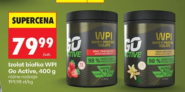 Izolat białka WPI różne rodzaje promocja w Biedronka