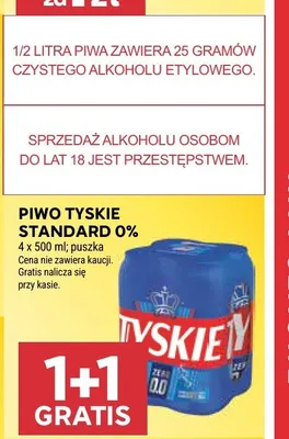 Piwo bezalkoholowe Tyskie Standard promocja w Stokrotka