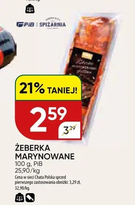 Żeberka marynowane PiB promocja w Chata Polska