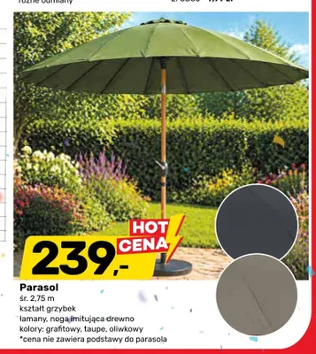 Parasol śr. 2,75m promocja w Bricomarche