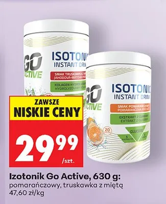 Izotonik truskawka z miętą promocja w Biedronka