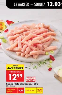 Paski z fileta z kurczaka promocja w Biedronka