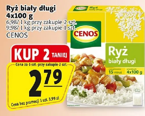 Ryż biały długi 4x100g promocja w Prim Market