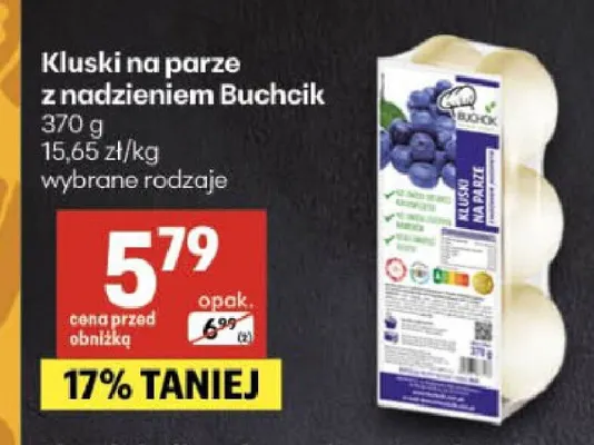 Kluski na parze z nadzieniem Buchcik promocja w Delikatesy Centrum