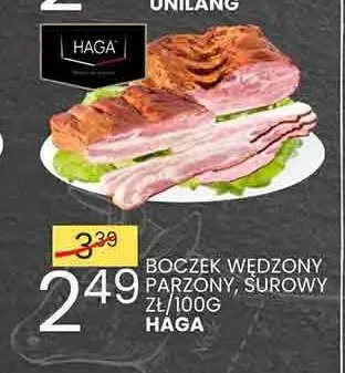 Boczek wędzony surowy Haga promocja w Wafelek