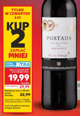 Wino Portada promocja w Kaufland