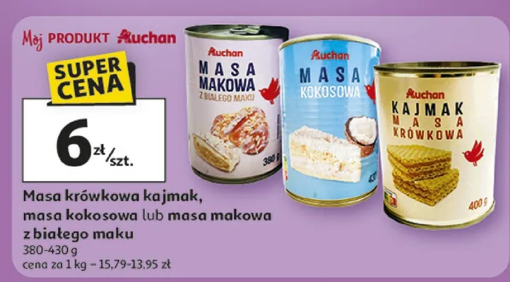 Masa makowa z białego maku promocja w Auchan
