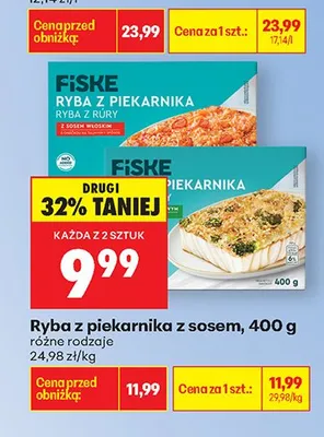 Ryba z piekarnika z sosem, różne rodzaje promocja w Biedronka