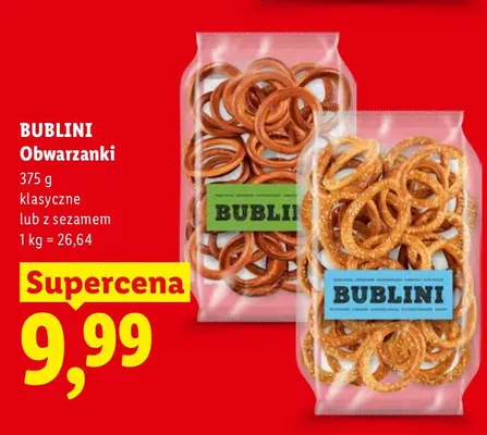 Obwarzanki Bublini klasyczne promocja w Lidl