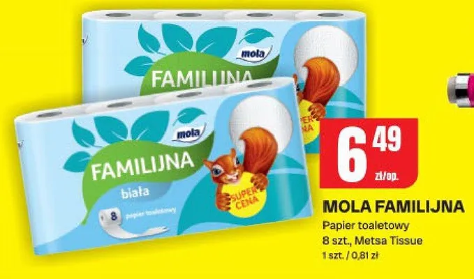 Papier toaletowy Mola Familijina biała promocja w Chorten