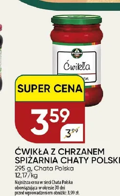 Ćwikła z chrzanem Spiżarnia Chaty Polskiej promocja w Chata Polska