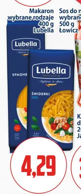 Makaron świderki Lubella promocja w Kupiec