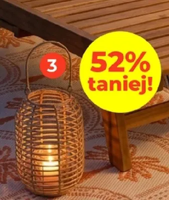 Latarenka ze szklanym świecznikiem promocja w Dealz