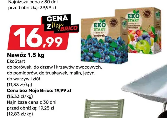 Nawóz do borówek, do drzew i krzewów owocowych, do pomidorów, do truskawek, malin, jeżyn, do warzyw i ziół 1,5kg promocja w Bricomarche