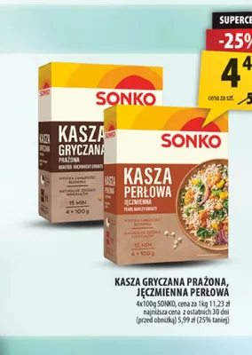 Kasza Jęczmienna Perłowa Sonko promocja w Arhelan