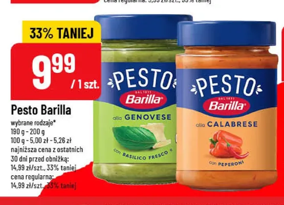 Pesto Barilla alla Calabrese promocja w POLOmarket