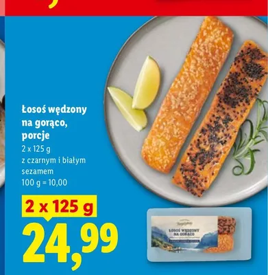 Łosoś wędzony na gorąco porcje Nautica 2-pak promocja w Lidl