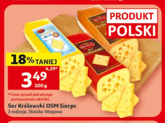 Ser Królewski OSM Sierpc promocja w Auchan