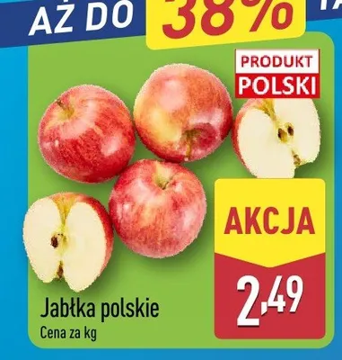 Jabłka polskie Gobio promocja w Aldi