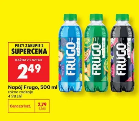 Napój Frugo ultragreen promocja w Biedronka