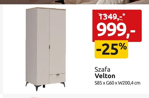 Szafa Velton promocja w Black Red White