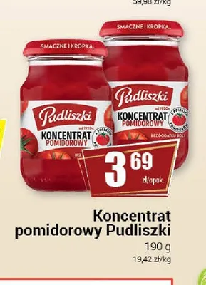 Koncentrat pomidorowy Pudliszki promocja w Premium Nasz Sklep
