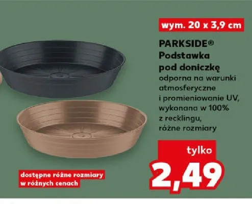 Podstawka pod donicę 30 cm Parkside promocja w Kaufland