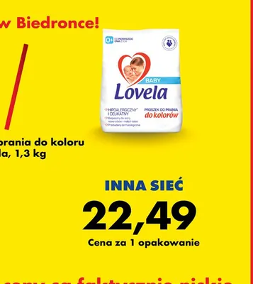 Proszek do prania do koloru Lovela promocja w Biedronka