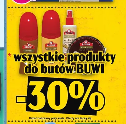 Produkty do butów Buwi promocja w TOPAZ